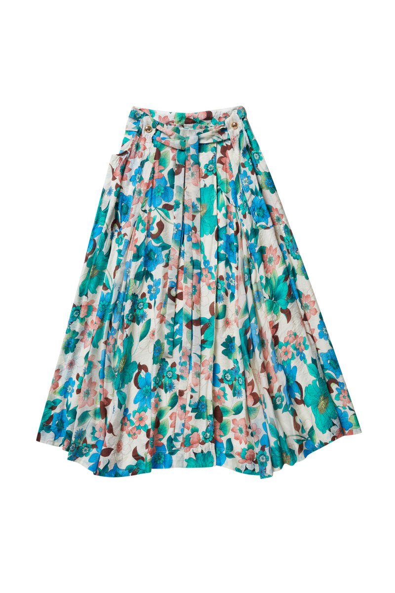 Gabriela Skirt In Flower Print #1660mx Final Sale – Zaikamoya