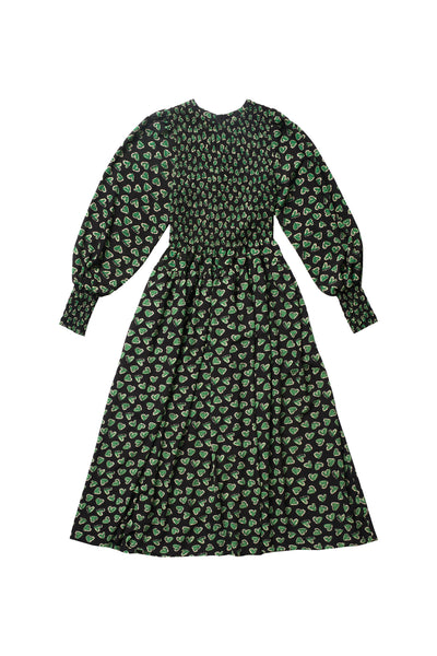 Ava Dress in Green Hearts #7947GH FINAL SALE