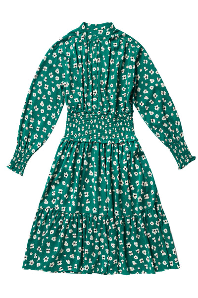 Amber Dress in Green Print #8231G