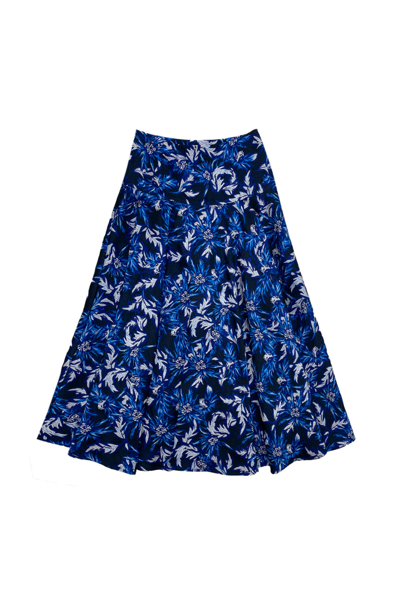Colette Skirt Blue Print #8614RB – Zaikamoya
