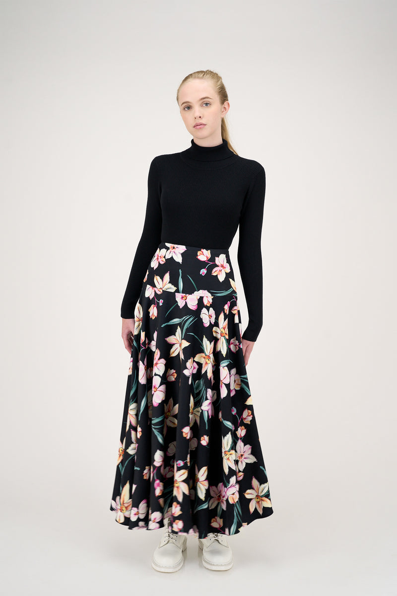 Colette Skirt Pink Flowers #8614BF – Zaikamoya