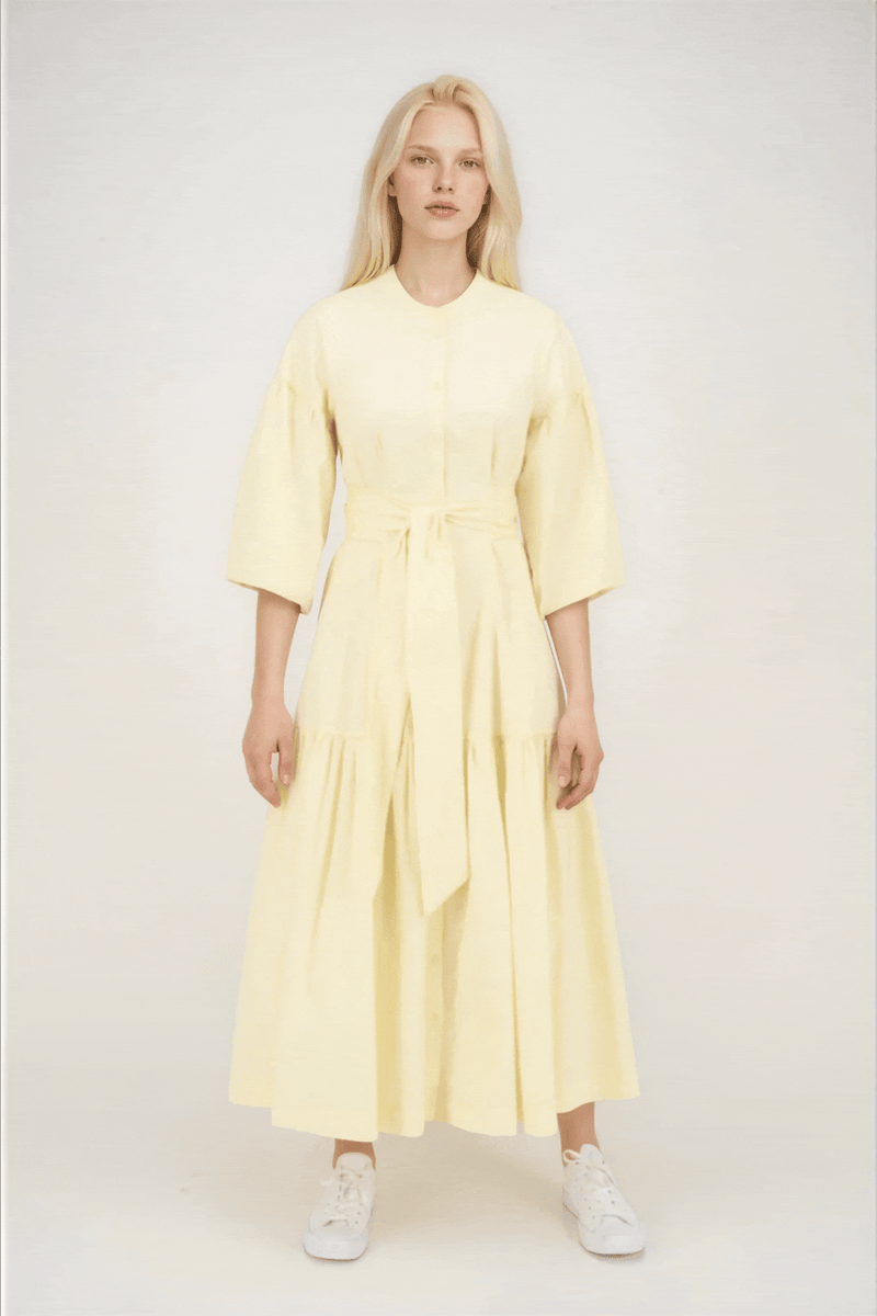 Betty Dress in Yellow #8741PY FINAL SALE – Zaikamoya