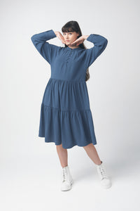 Peasant Dress Blue #2101B FINAL SALE
