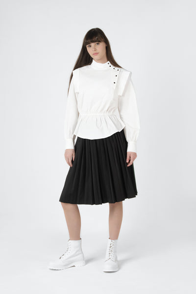 Pleated Skirt with Elastic Waist #2201 FINAL SALE