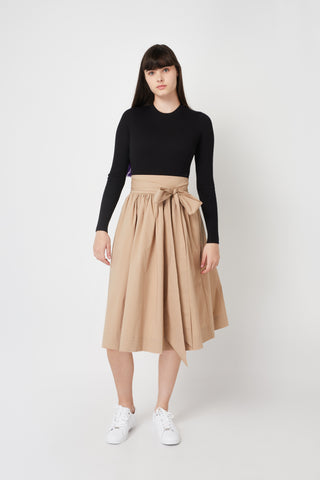Beige Bow Skirt  #4031 FINAL SALE