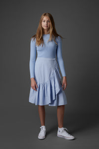 Ruffle Skirt in Blue #4030S FINAL SALE