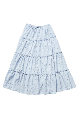 Olivia Skirt in Dotted Blue #7933 FINAL SALE