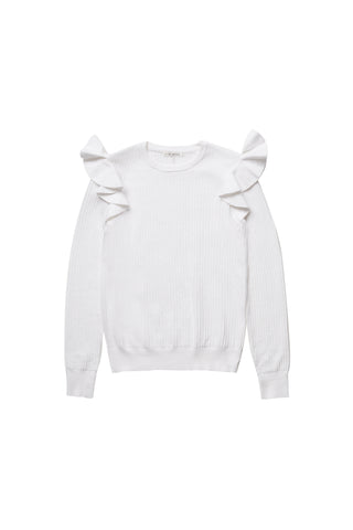 White Textured Sweater #1627W FINAL SALE
