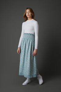 Emma Skirt in Mint Print #7930M FINAL SALE