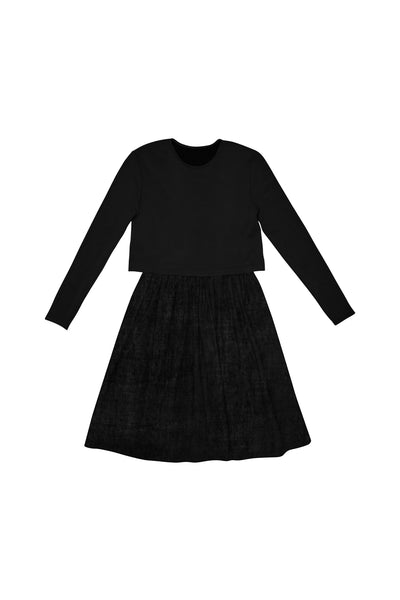 Black Denim Dress #1905 FINAL SALE