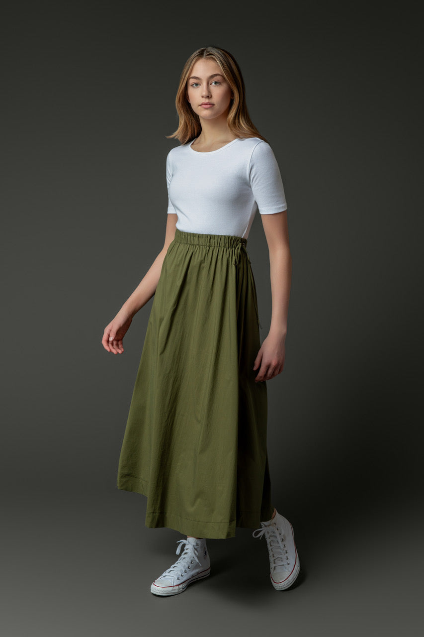 Leslie Skirt in Olive #8317MDC