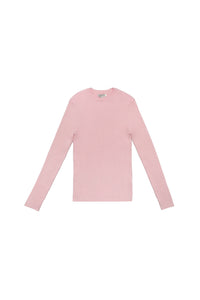 Sweater in Small Ribbed Rose #1679NZK