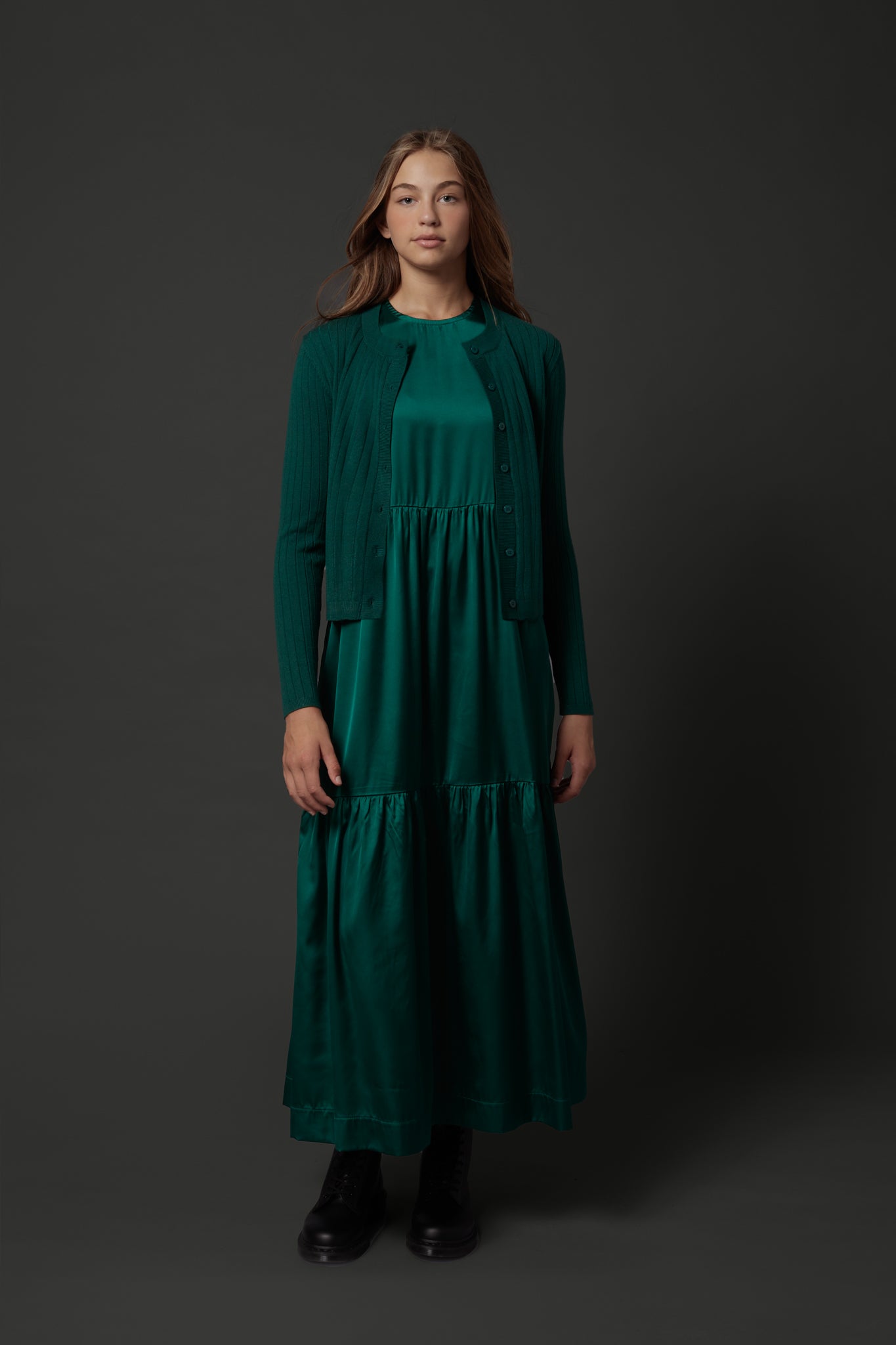 Martha Jumper in Shiny Green #8245GR