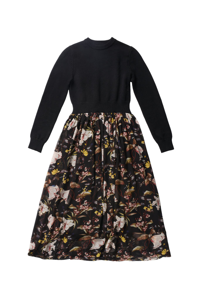 flower sweater dress FARM Rio Tropical Garden Chest 24.75 Heather Twofer Floral Sweater Mini