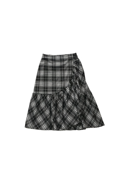 Ruffle Skirt in Plaid #4030 FINAL SALE