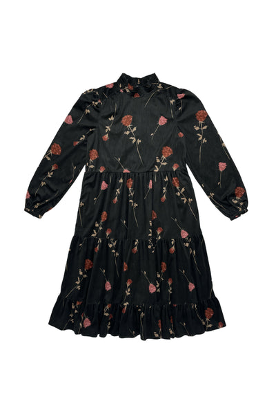 Emily Dress Velour Roses #6106VR