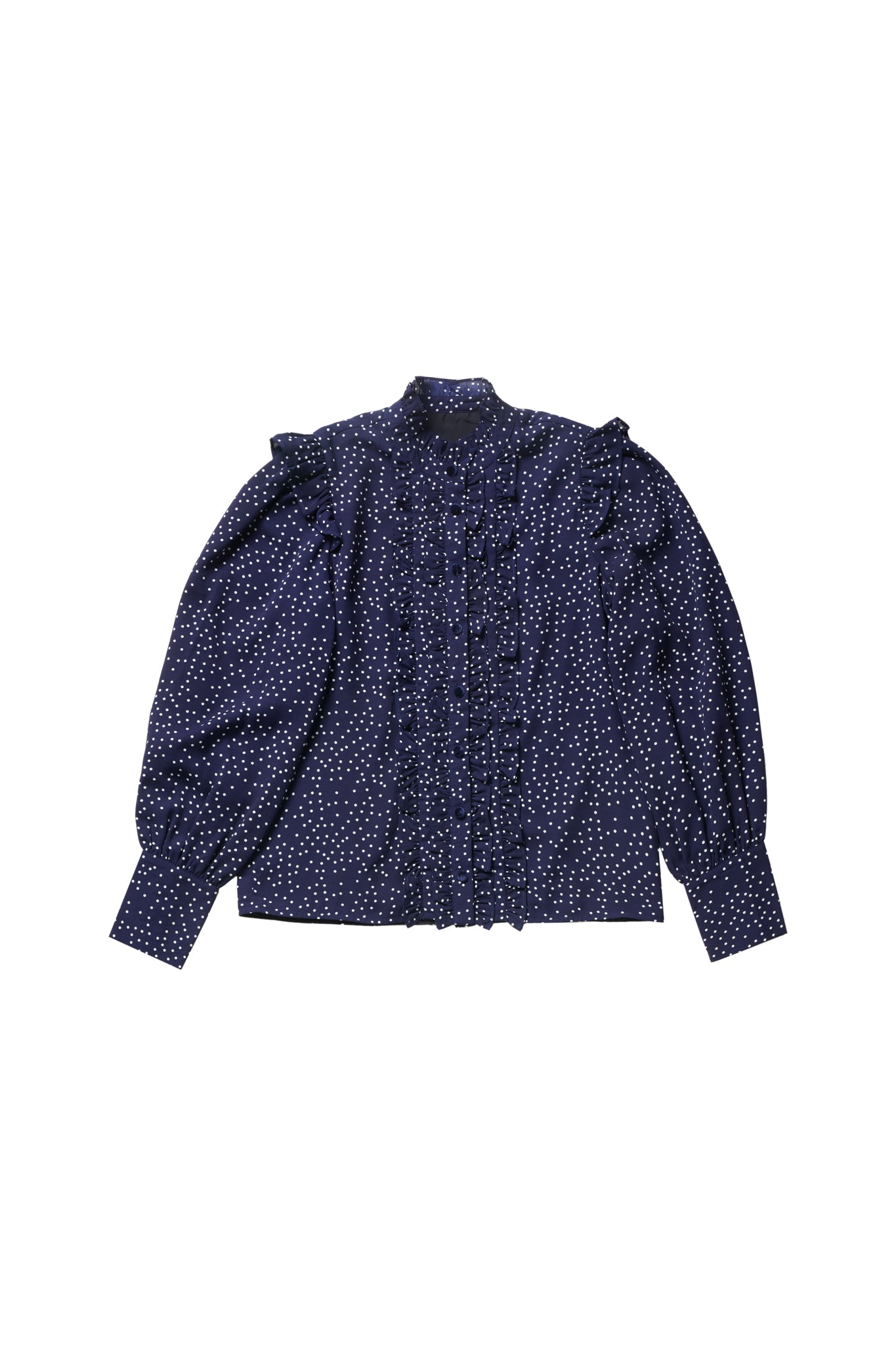 Lisa Blouse in Dots on Navy #6130BPB