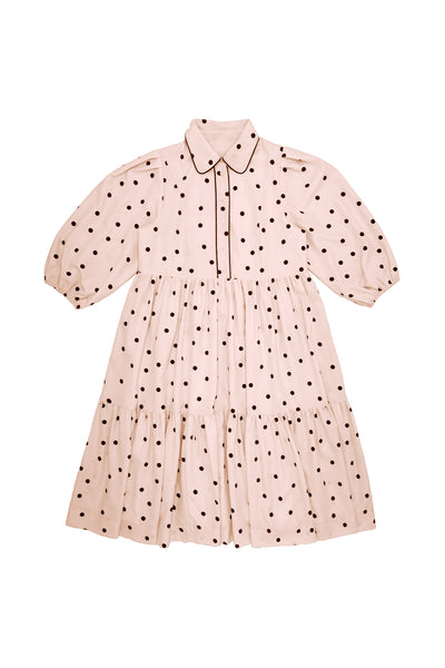 Ella Dress Polka Dots #7925PNK