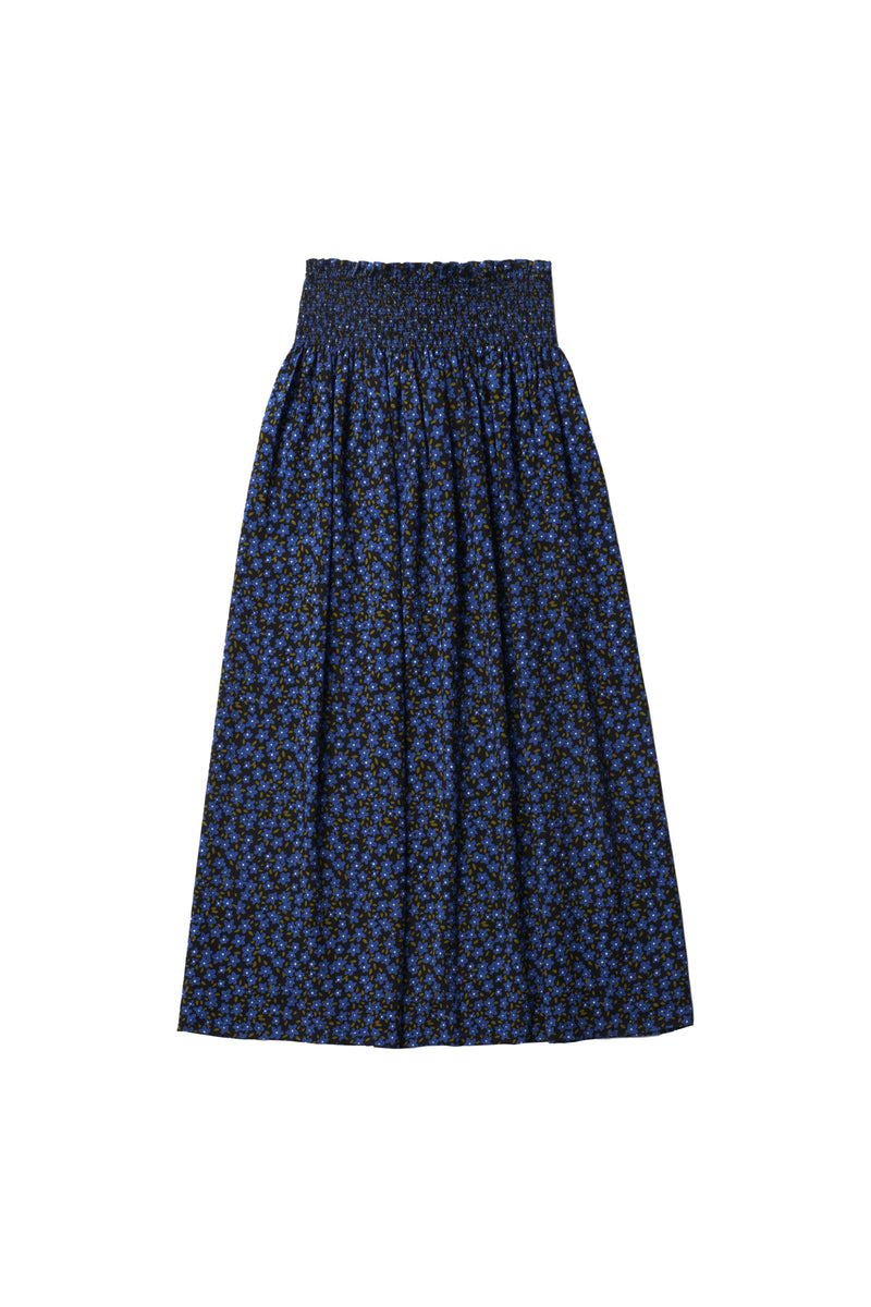 Emma Skirt in Blue Flower #7930B FINAL SALE – Zaikamoya