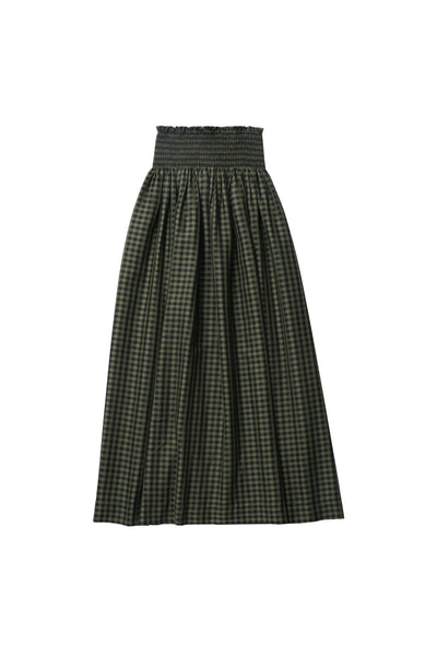 Emma Skirt in Green Plaid #7930