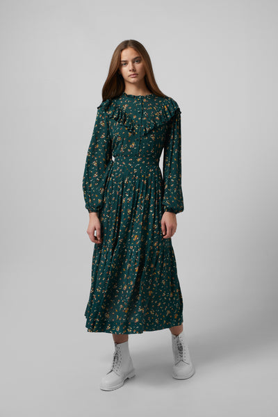 Isabella Skirt in Green Print #7952LG FINAL SALE