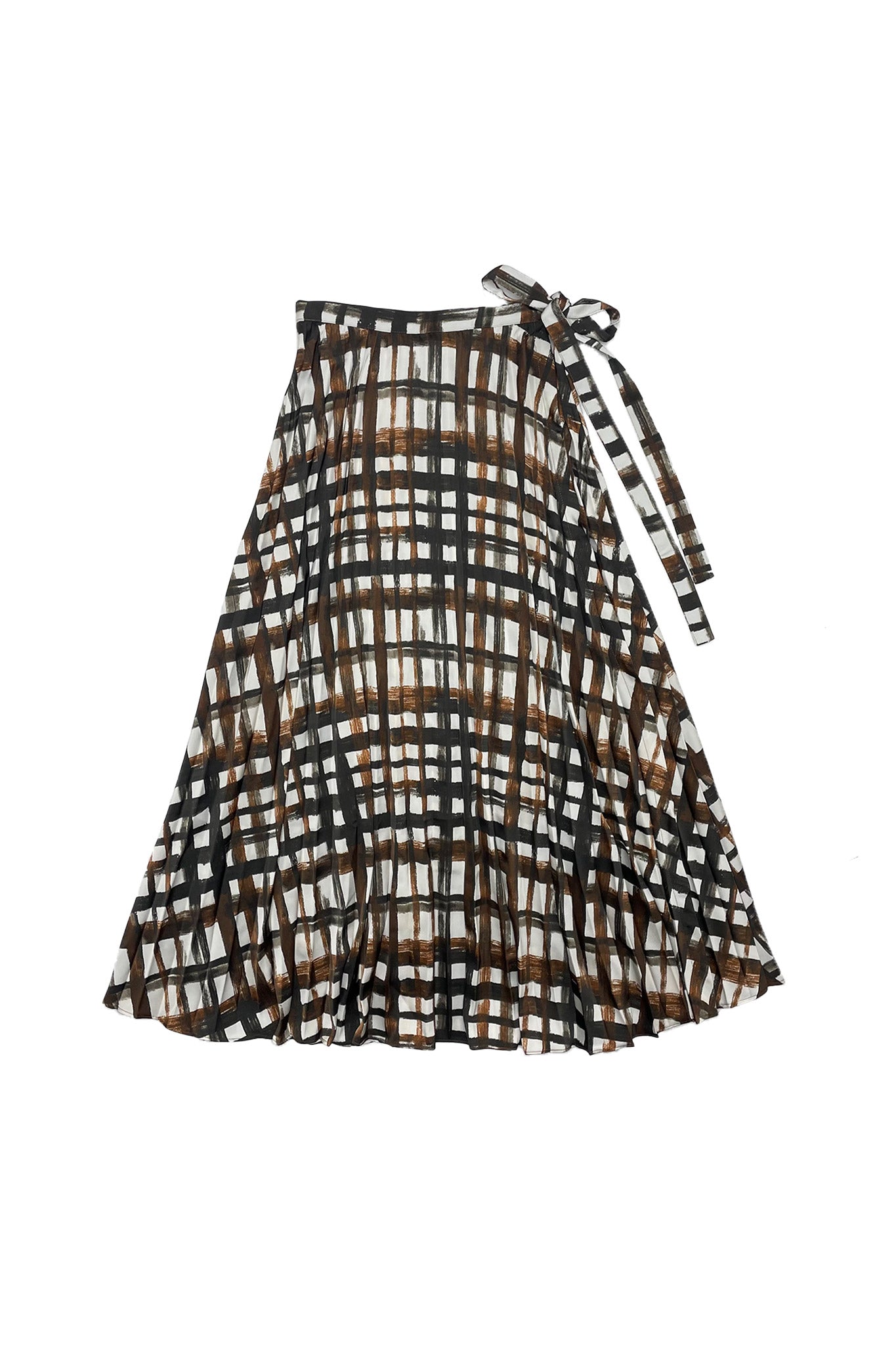 Nancy Skirt in Brown Plaid #8109BP