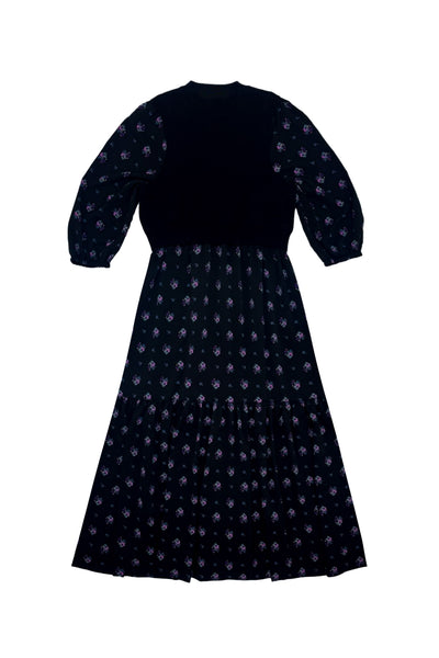 Audrey Dress Purple Flowers #8116PRF