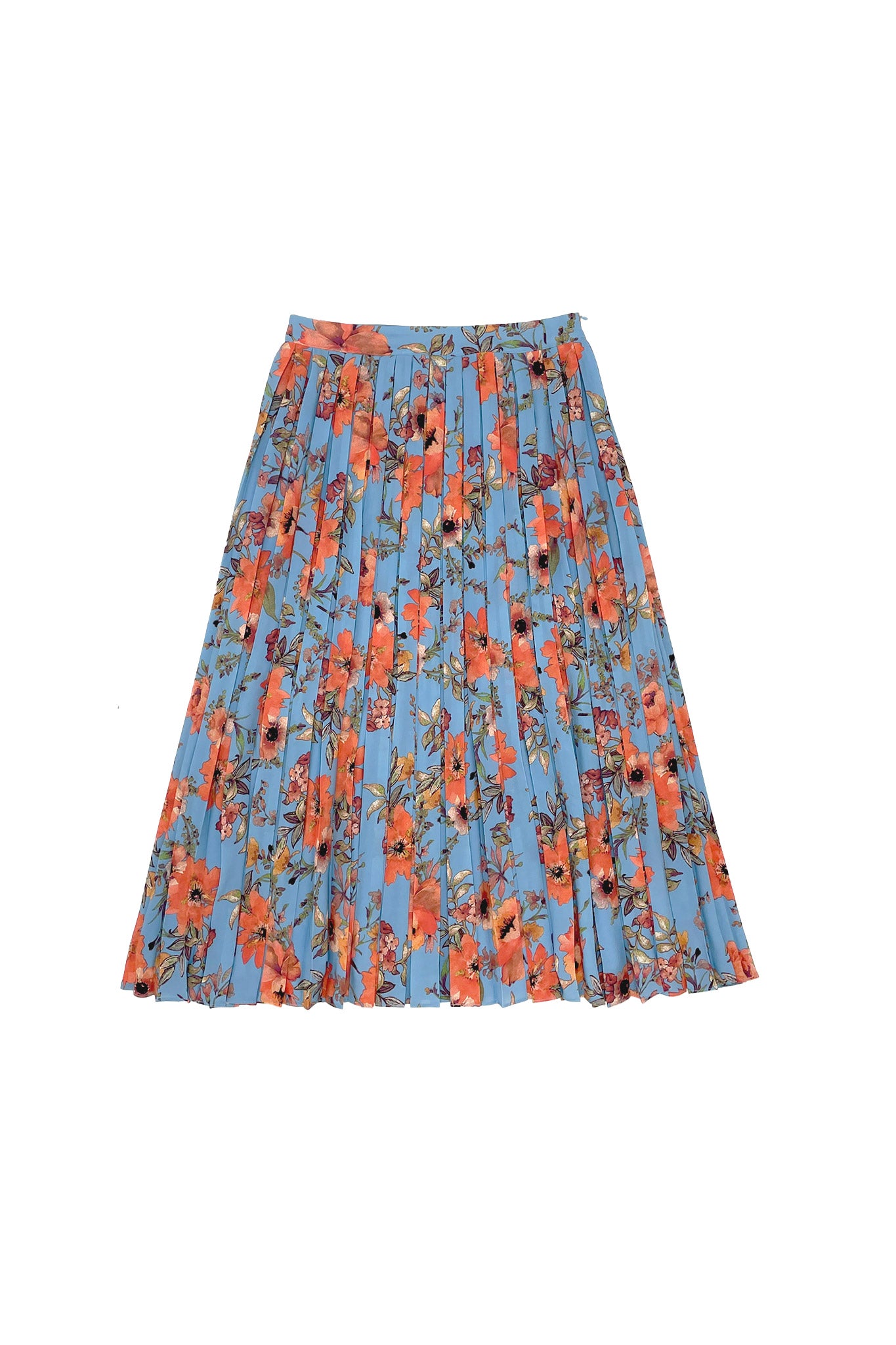 Paz Skirt in Orange Flowers #8118BF