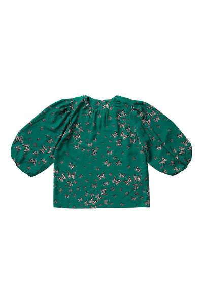 Coco Blouse in Green Butterfly #8207GB