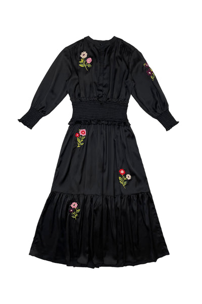 Amber Dress in Flower Embroidery #8231SSEM FINAL SALE