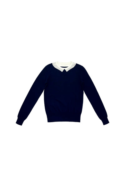 Collar Sweater Navy #8271B