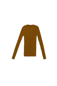 Sweater in Big Ribbed Cogniac #8289EOE