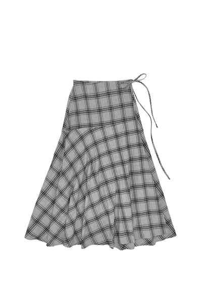 Fernanda Skirt in Plaid on Grey #8320GP