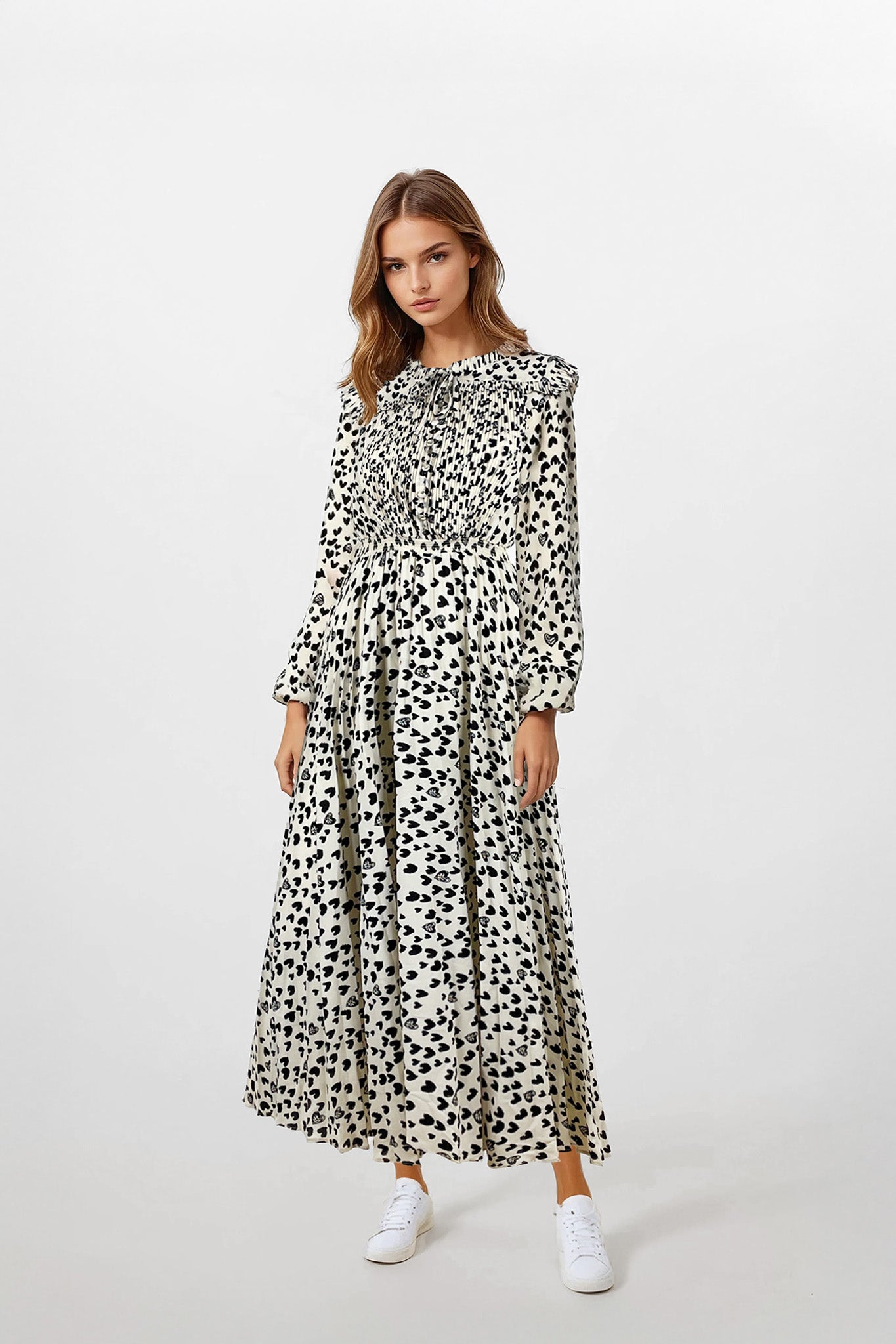 Petra Dress Hearts #8403BWH