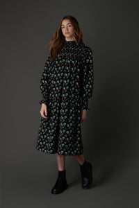 Sandra Dress in Moss Print #8409MB