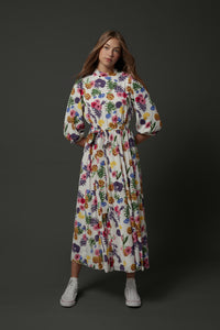 Judith Dress in Multicolored Flowers #8414SS