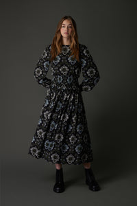 Elisabeth Dress Blue Print #8416PG