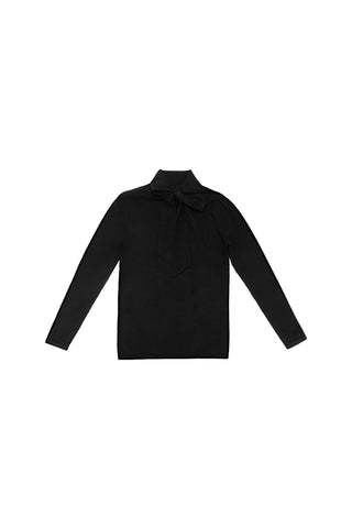 Bow Sweater Black #8433EOE