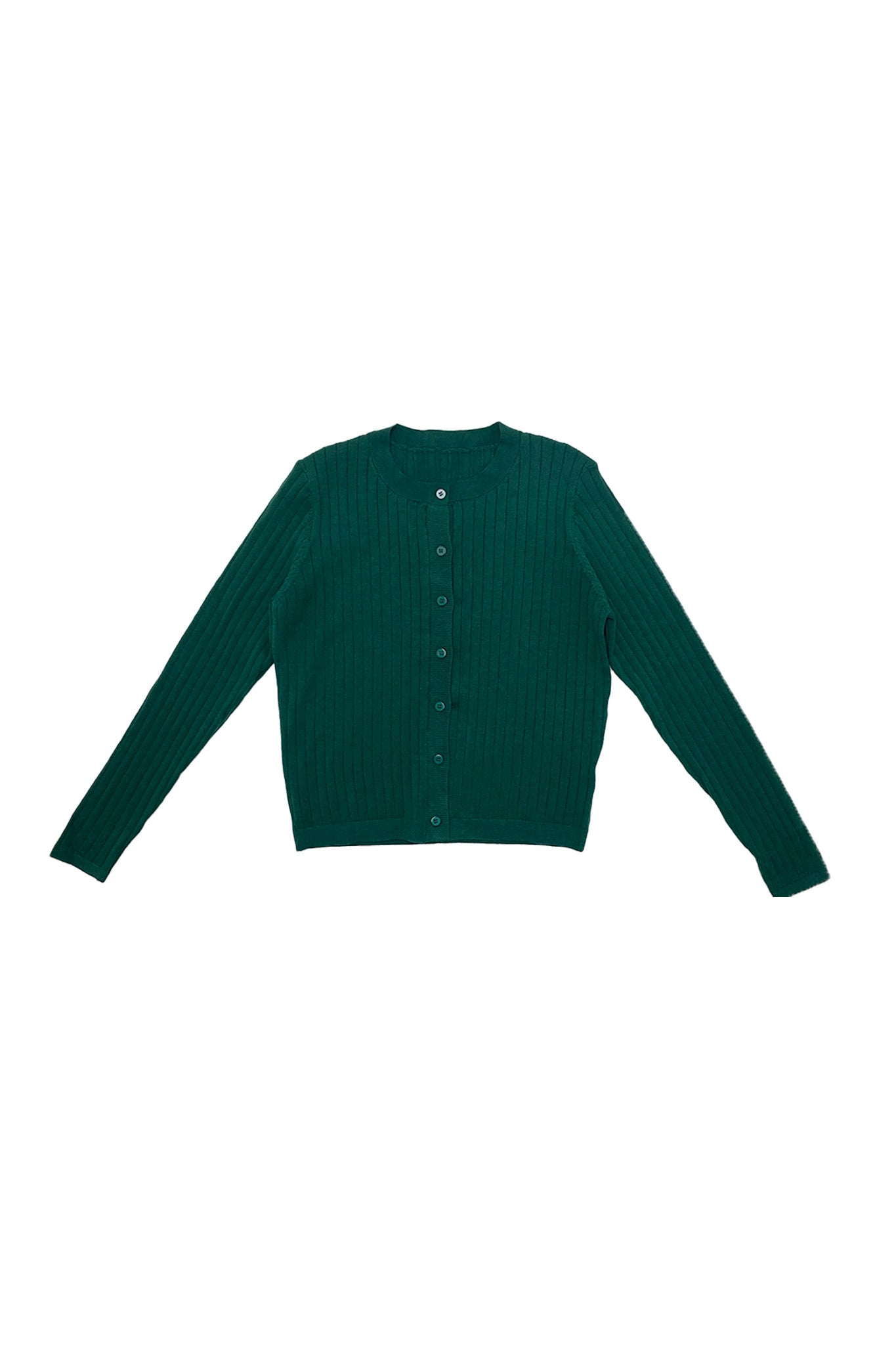 Ribbed Cardigan Green #8434EOE