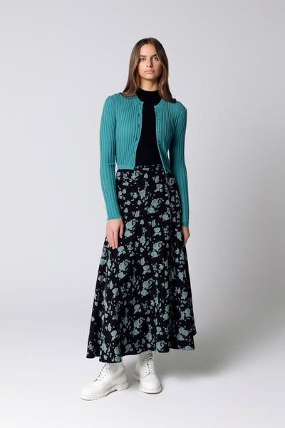 Fernanda Skirt in Moss Flowers #8320MF