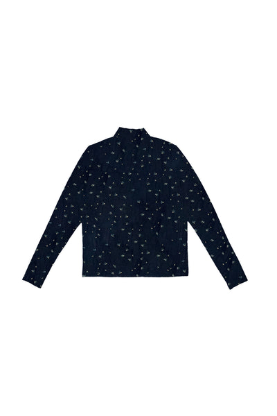 Jersey Top Tiny Flower Print #8455BYF