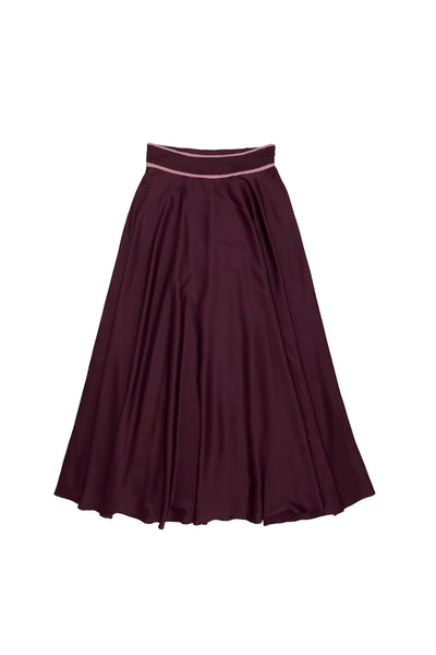 Elsie Skirt Eggplant #8547BUR