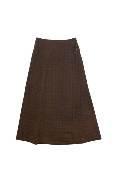 Agnes Skirt Dotted Brown #8605BDT