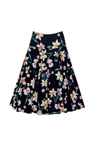 Colette Skirt Pink Flowers #8614BF