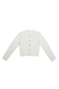 Paulina Cardigan Ivory #8630EOE
