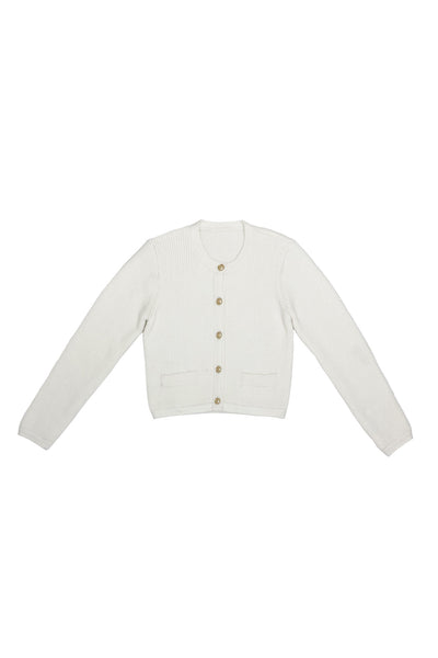 Paulina Cardigan Ivory #8630ZK