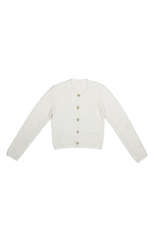 Paulina Cardigan Ivory #8630EOE