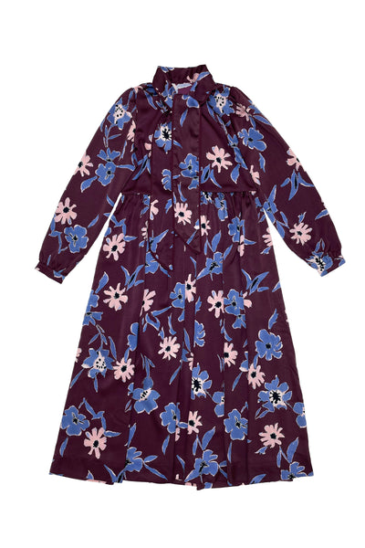 Thelma Dress Purple Burgundy #8637RBF