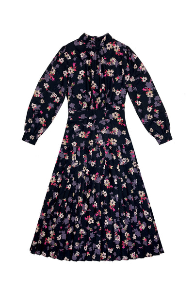 Sharon Dress Purple Flowers #8643PF