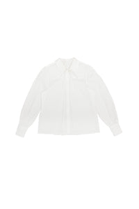 Alex Blouse in White Cotton #8679